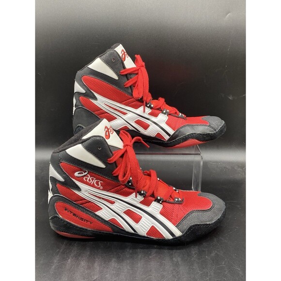 Asics Red Intensity Wrestling Shoes Mens Size 11 JN100 Rotational Split Sole - Picture 1 of 7